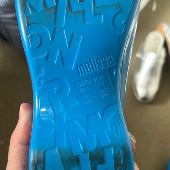 Simon x Melissa Blue Clog - Picture 4 of 4